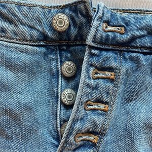 High Waisted Button Front Shorts